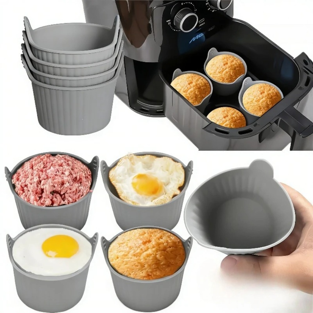 6Pcs Silicone Air Fryer Mold D - Kitchen Pro Baking Tray recension och pris