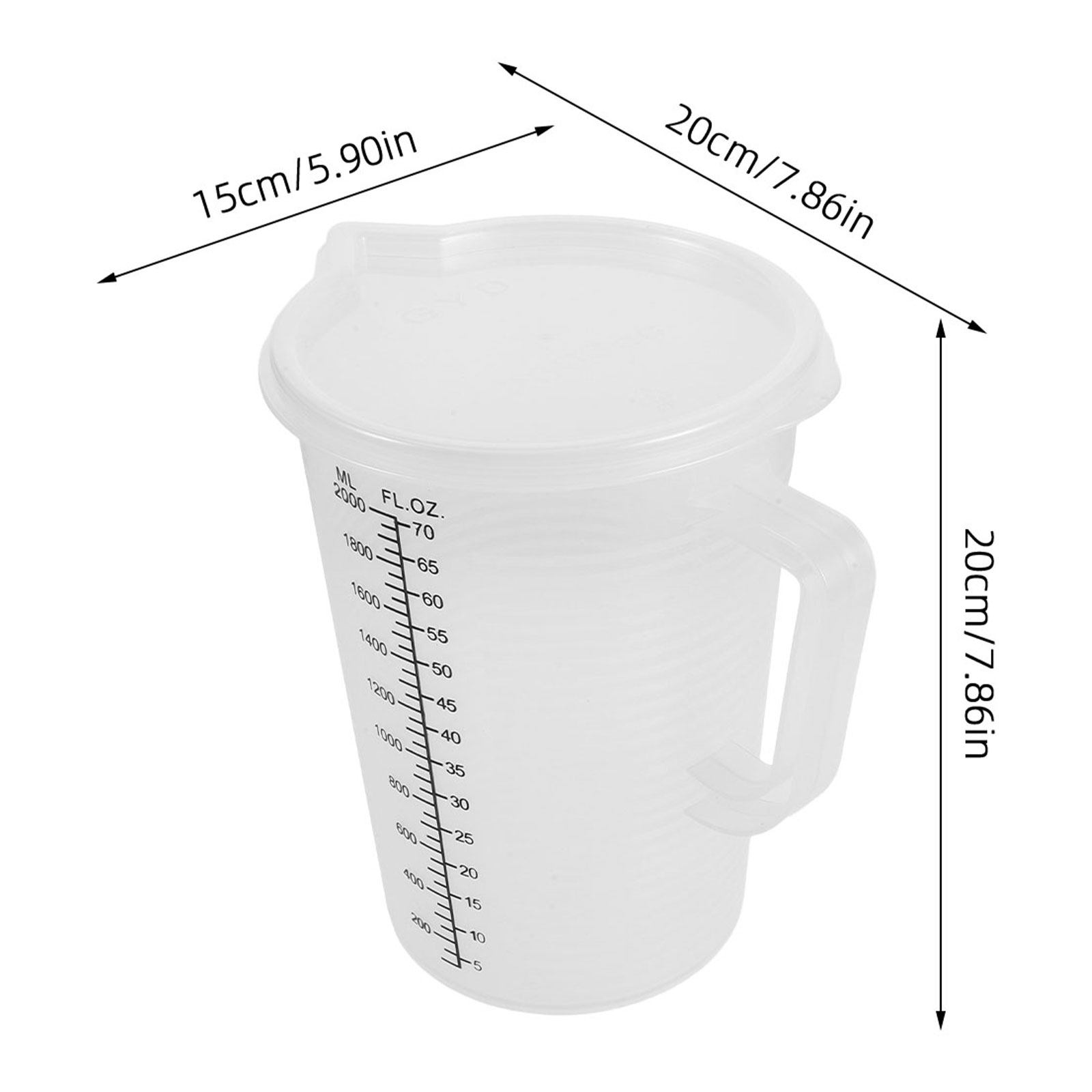 2.0L Measuring Cups Double Sid - Kitchen Baking Containers recension och pris