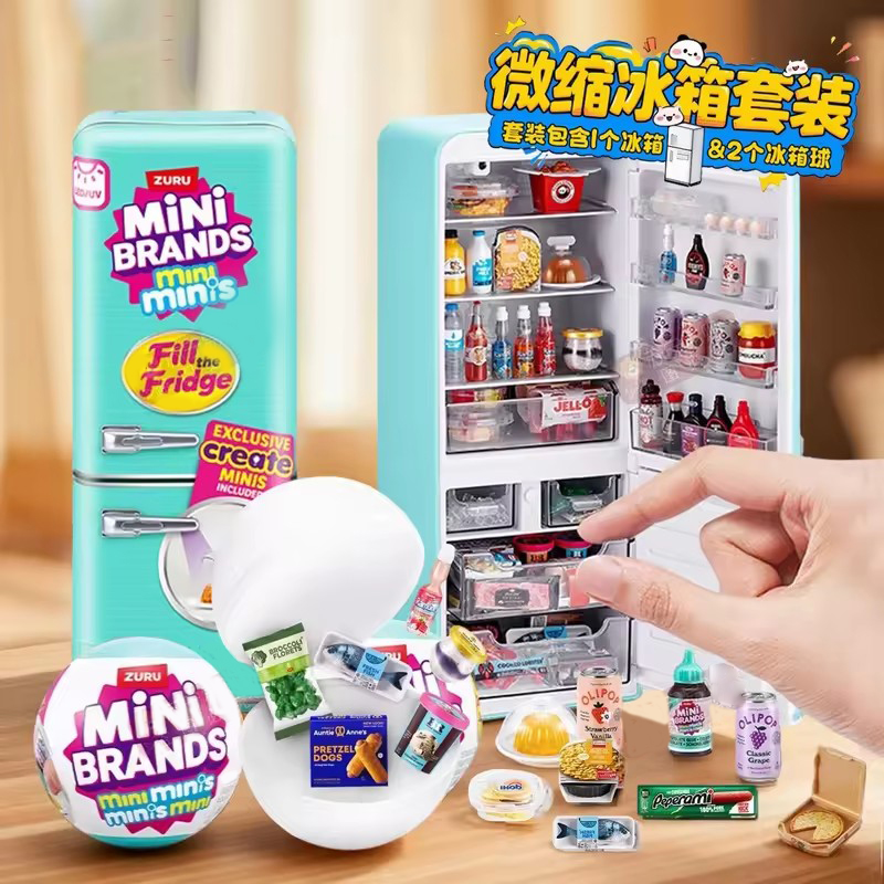 HOT Led Light Up Mini Refriger - Miniature Baking Kitchen recension och pris