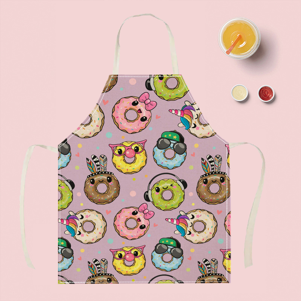 1pc Cute Cartoon Donut Apron F - Kitchen Baking Ideas recension och pris