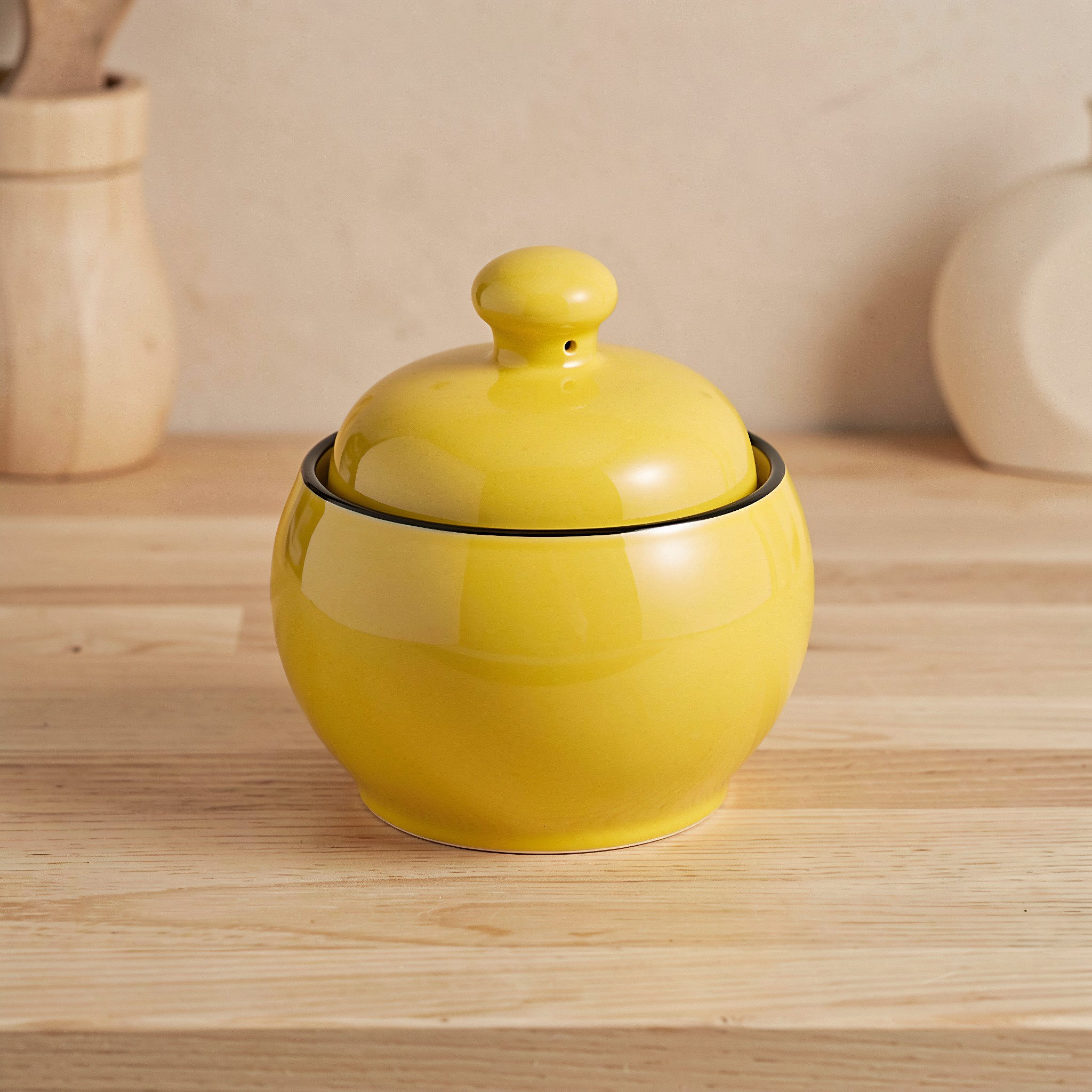 Ceramic Sugar Jar Drum Shape V - Kitchen Baking Containers recension och pris