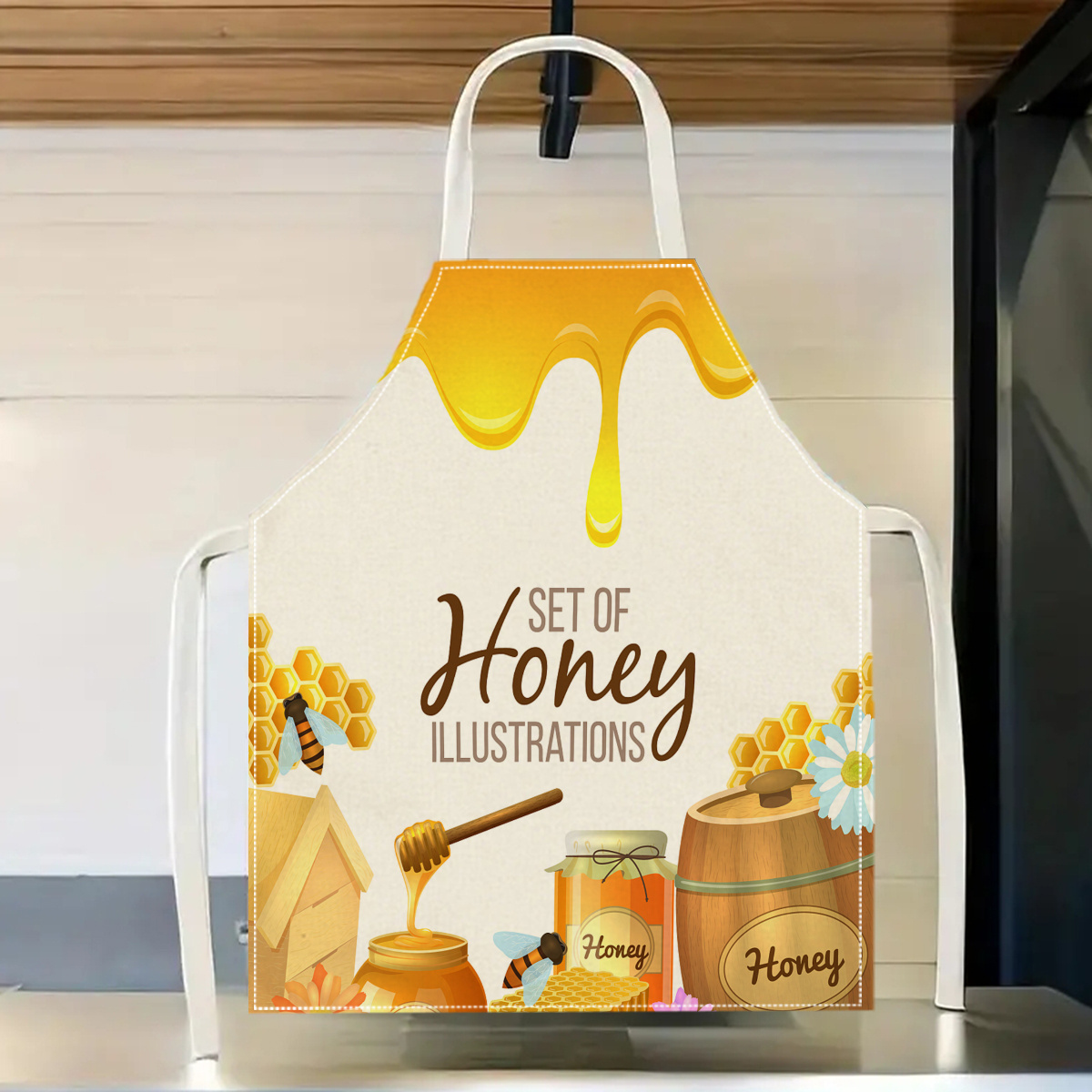 1pc Honey Bee Apron Sweet Kitc - Kitchen Baking Ideas recension och pris