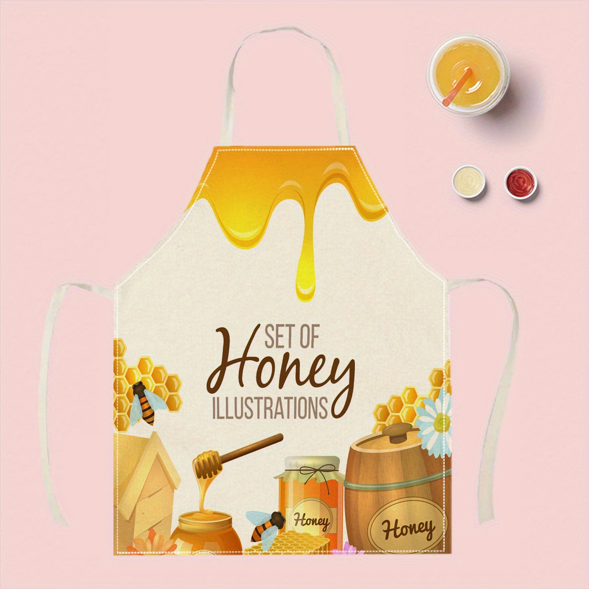 1pc Honey Bee Apron Sweet Kitc - Kitchen Baking Ideas recension och pris