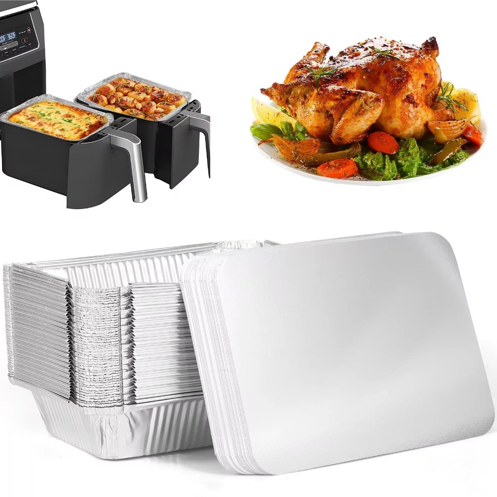 10PCS Disposable Aluminum Foil - Kitchen Baking Containers recension och pris