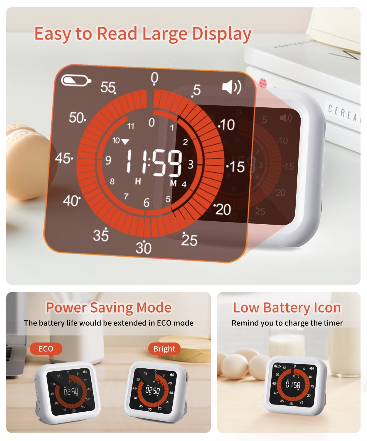 Visual Digital Timer Manual Kn - Baking Kitchen Hourly recension och pris