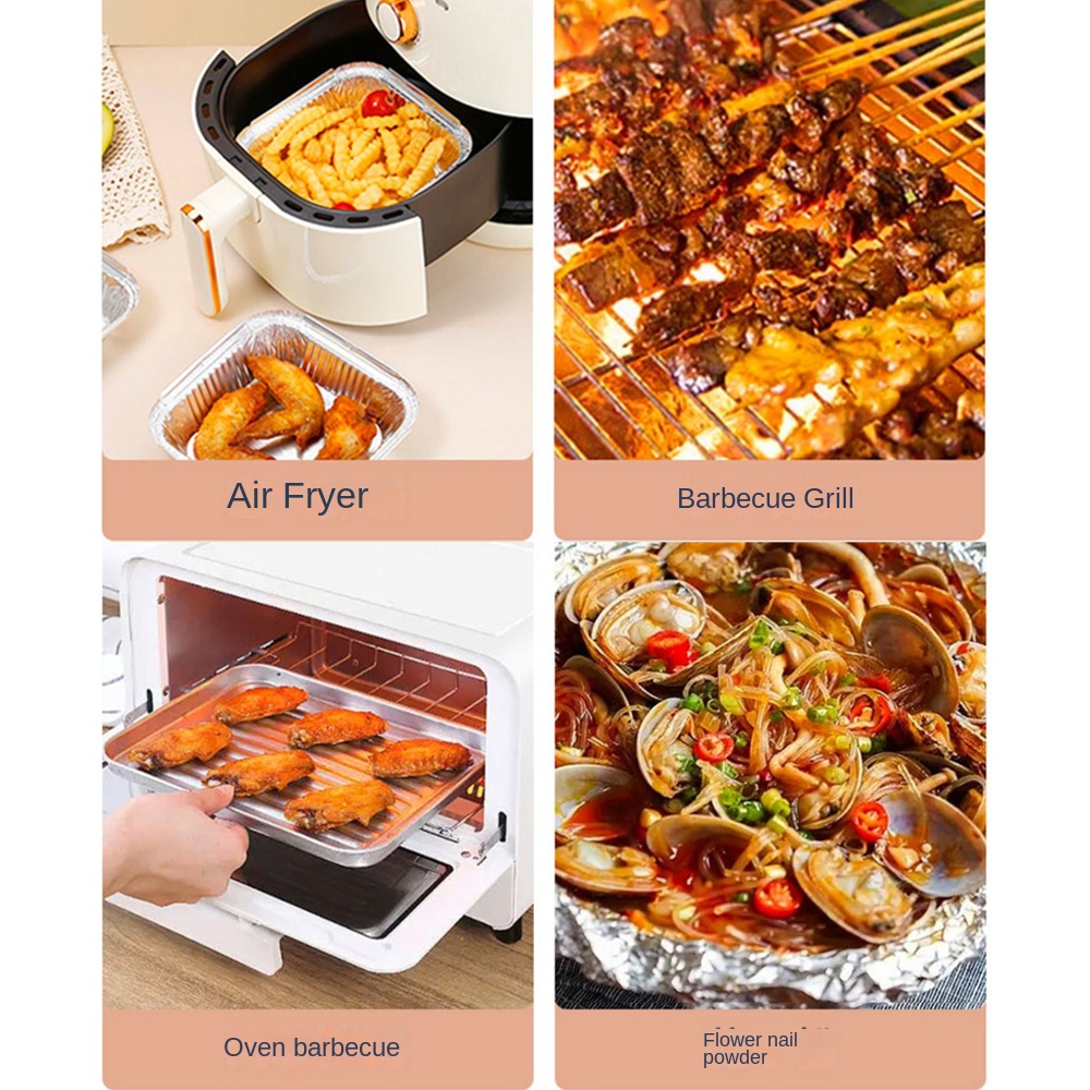 20CM Air Fryer Aluminum Foil P - Kitchen Baking Containers recension och pris