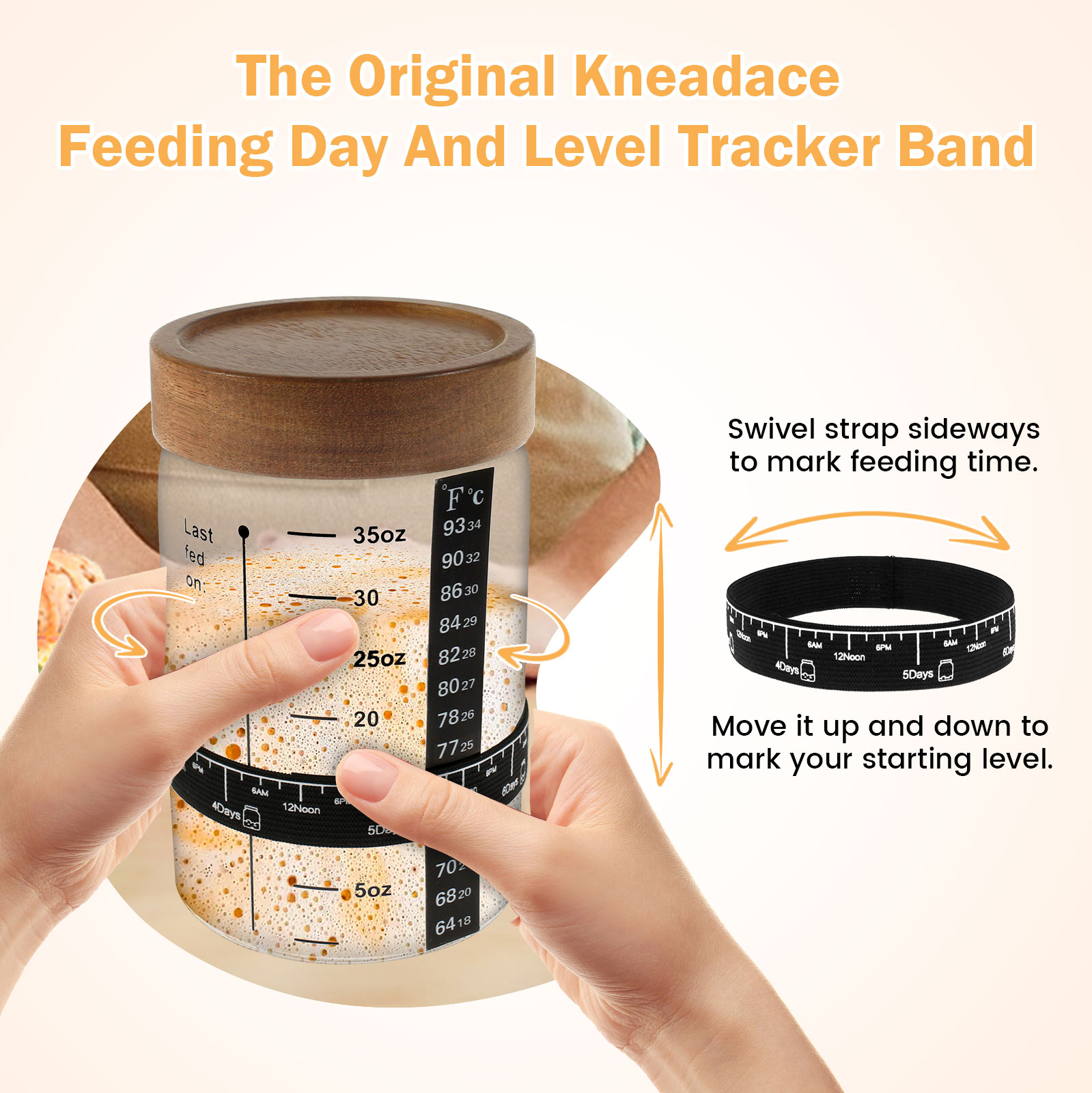 Sourdough Starter Jar Kit 1000 - Kitchen Baking Containers recension och pris