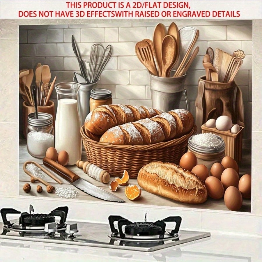 2D Self Adhesive PVC Wall Deca - Kitchen Baking Wall Art recension och pris