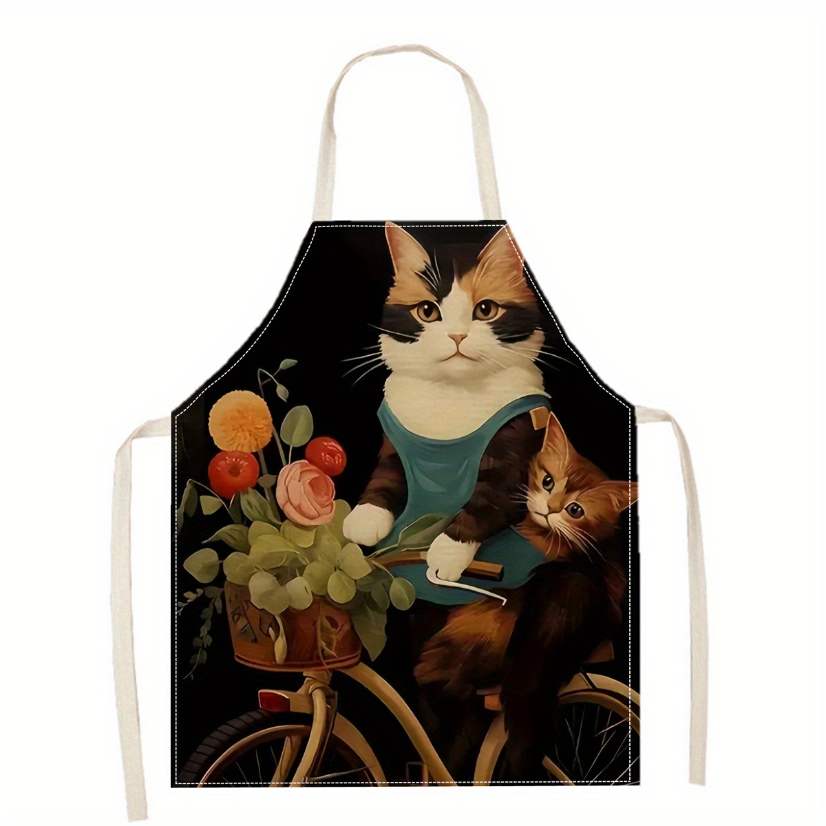 Linen Apron Funny Cat Sunglass - Kitchen Baking Ideas recension och pris