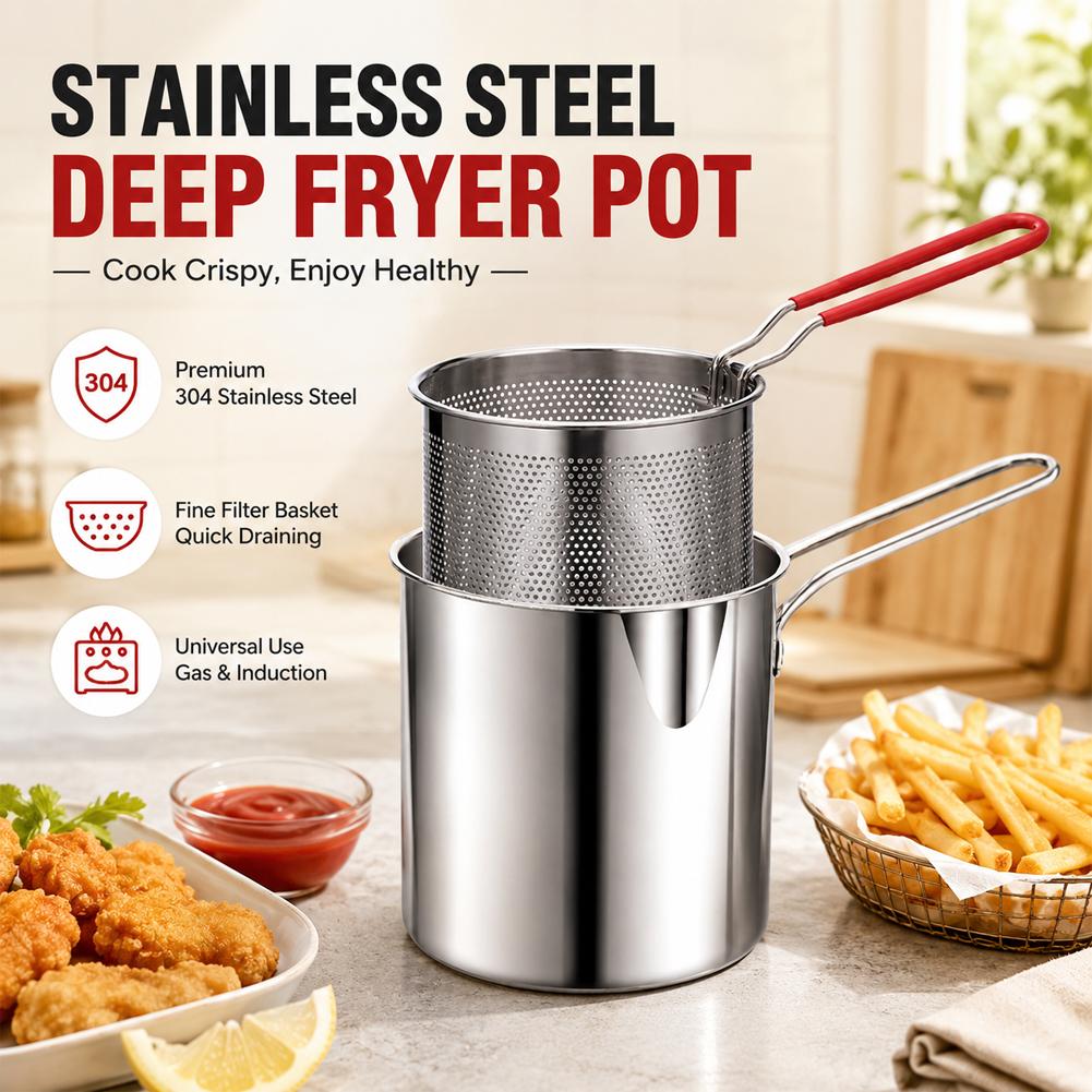 Stainless Steel Deep Fryer Pot - Miniature Baking Kitchen recension och pris