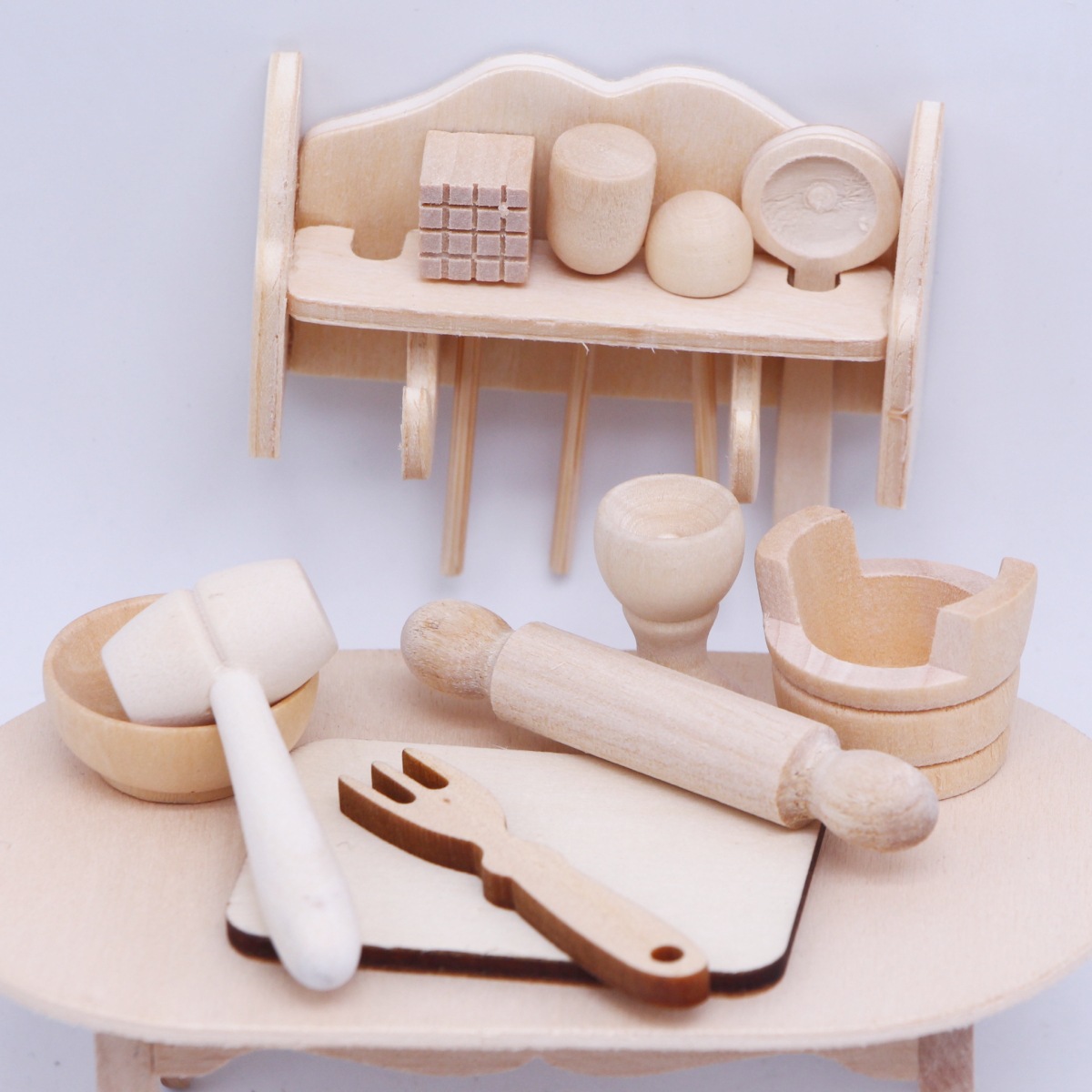 Dollhouse Mini White Embryo Wo - Mini Kitchen Baking recension och pris