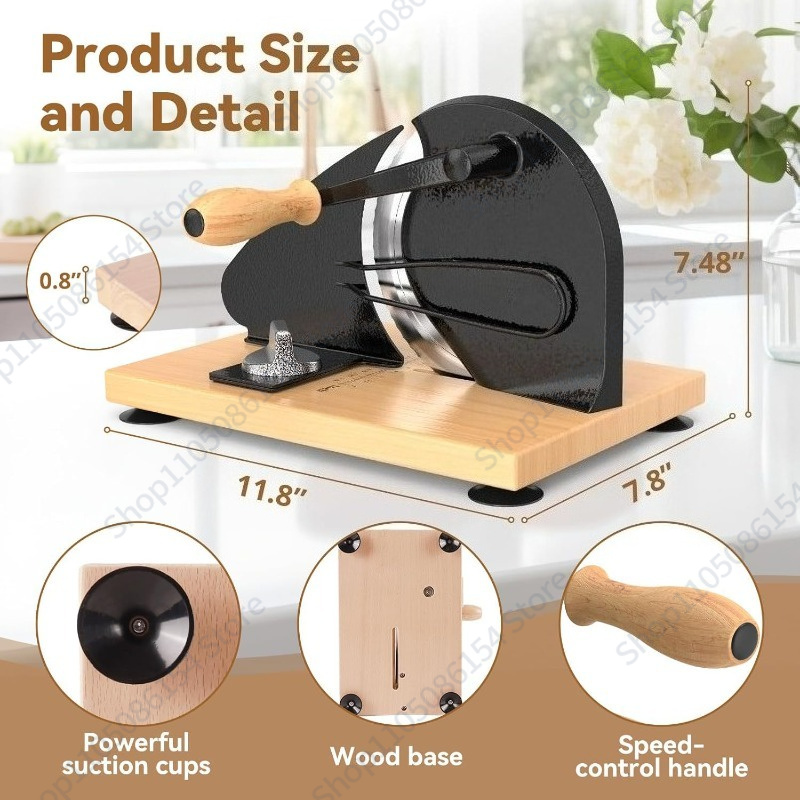 Adjustable Manual Bread Slicer - Kitchen Baking Gift Basket recension och pris